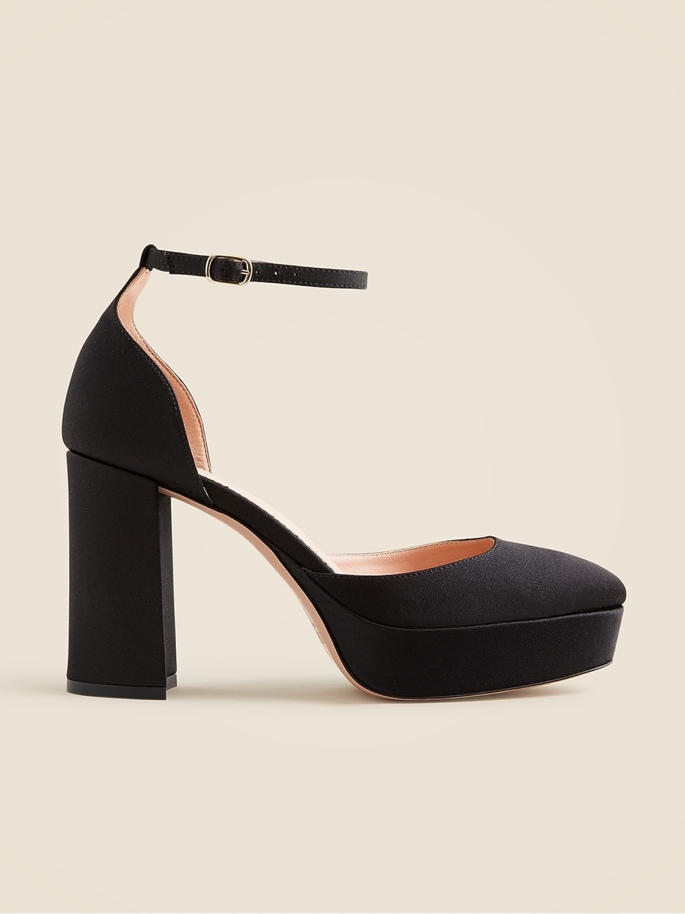 J.Crew Collection Maisie Made in Italy Black Platform Heels Size 9